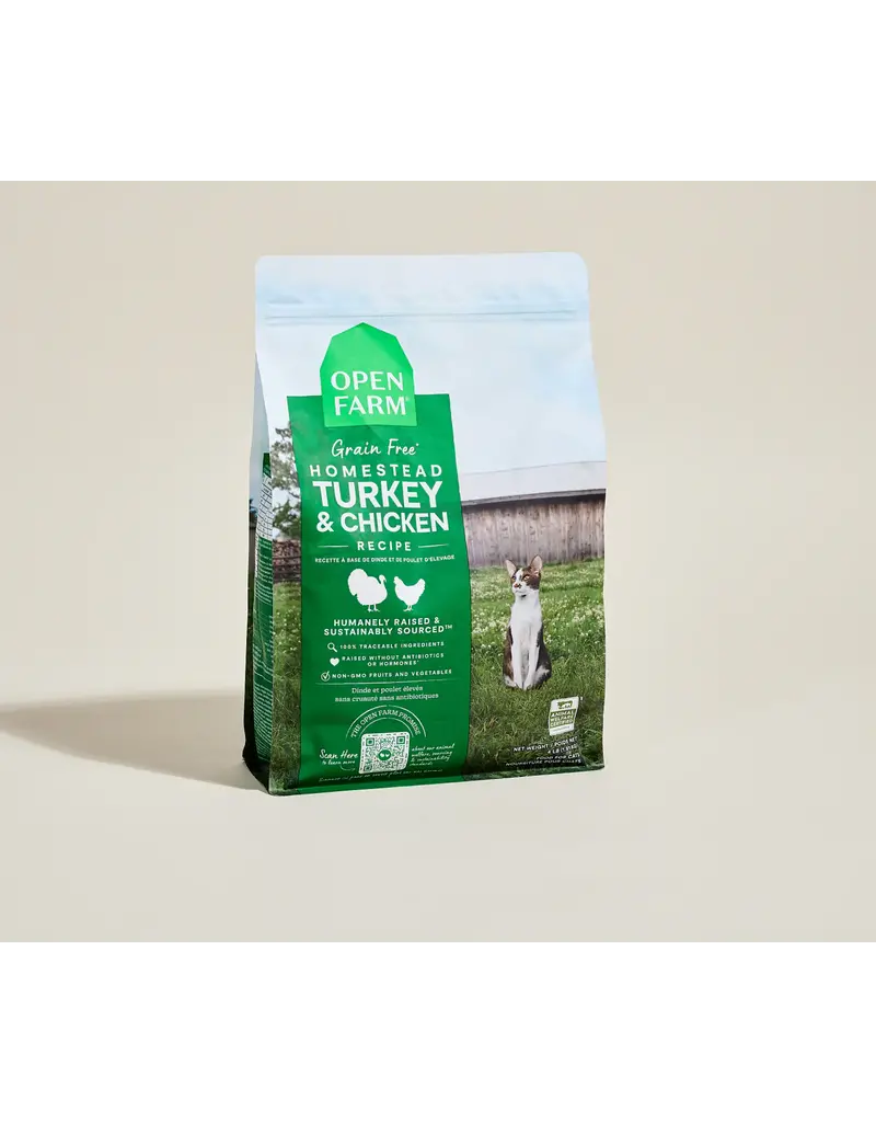 Open Farm Open Farm Homestead Turkey & Chicken Dry Cat Food 4 LB