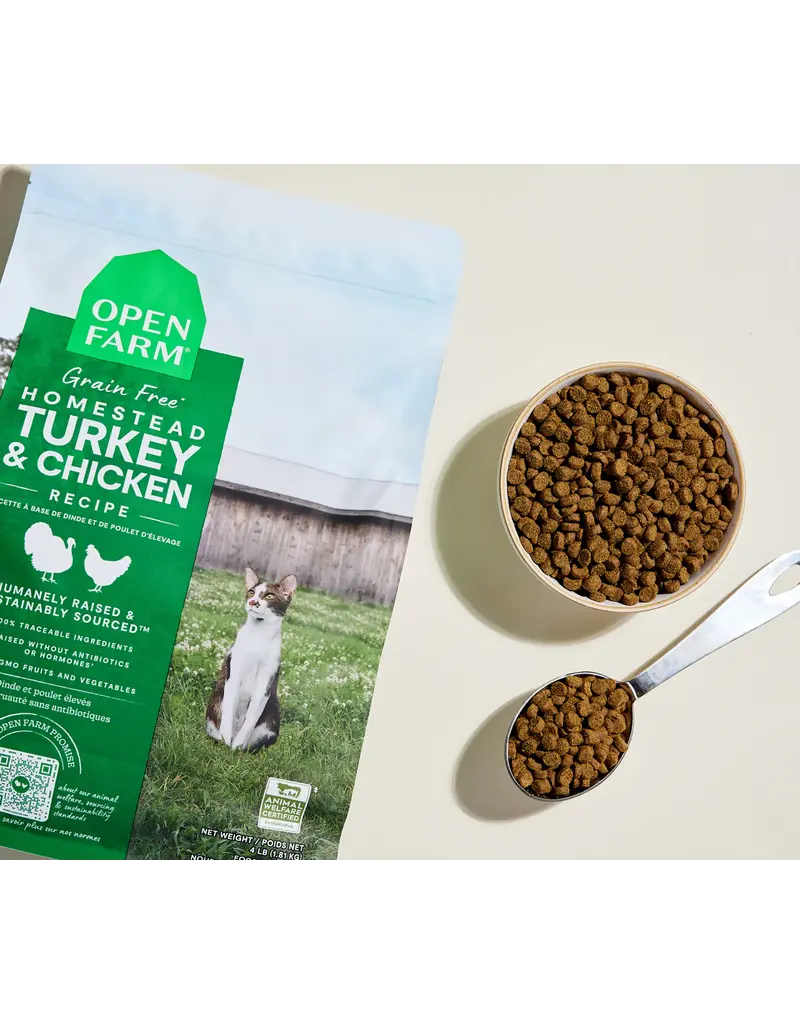 Open Farm Open Farm Homestead Turkey & Chicken Dry Cat Food 4 LB