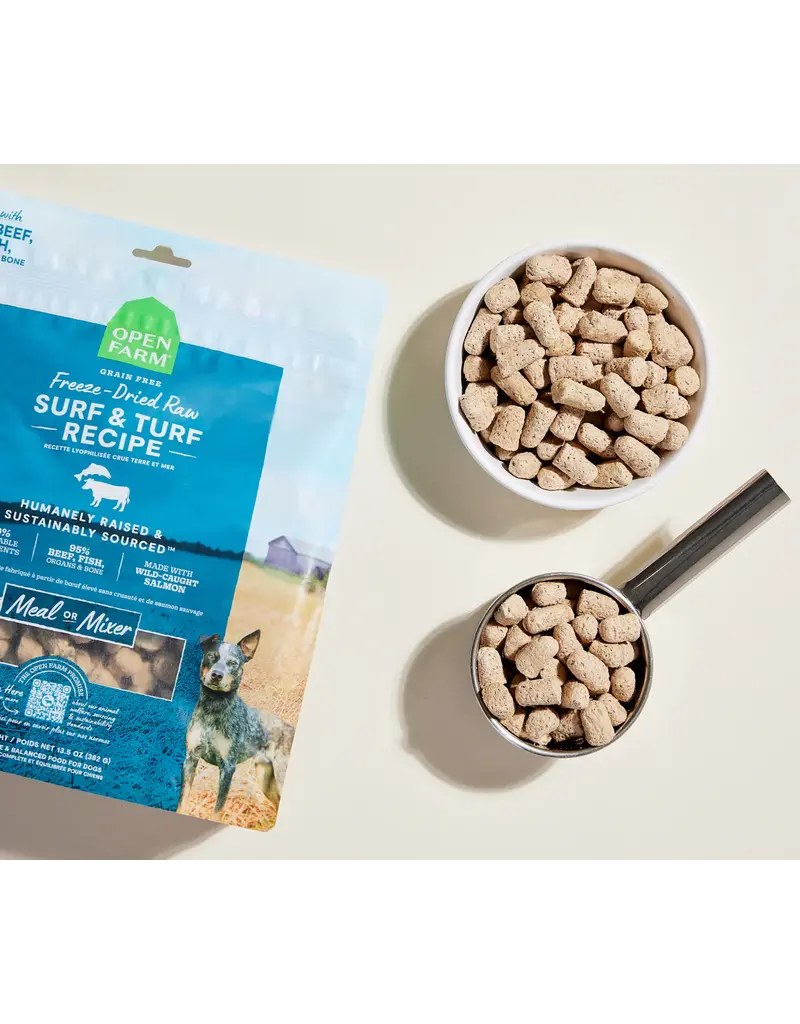 Open Farm Open Farm Freeze Dried Raw Surf & Turf Recipe Dog Food 13.5 oz