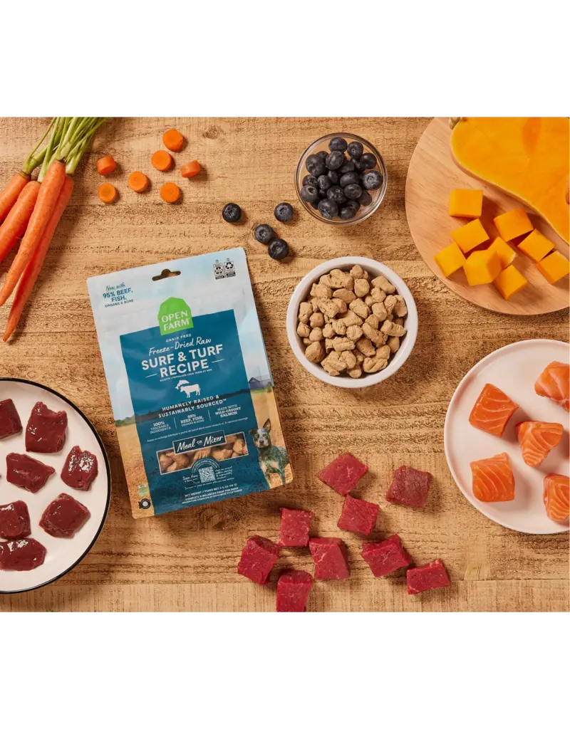 Open Farm Open Farm Freeze Dried Raw Surf & Turf Recipe Dog Food 13.5 oz