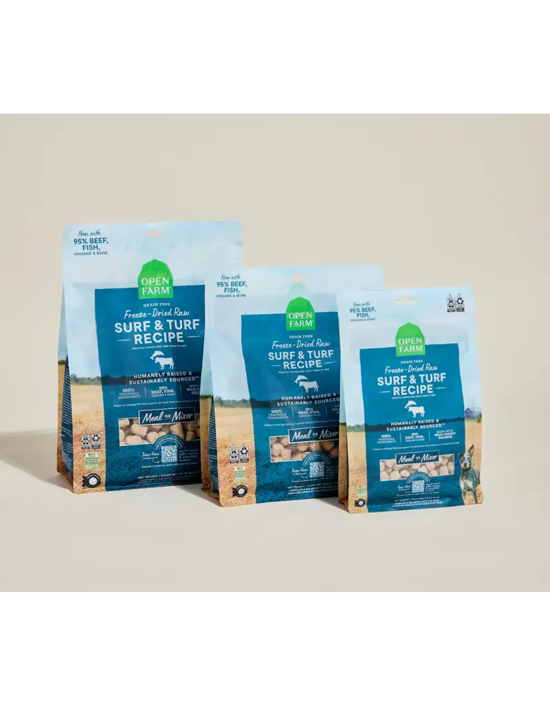 Open Farm Open Farm Freeze Dried Raw Surf & Turf Recipe Dog Food 13.5 oz