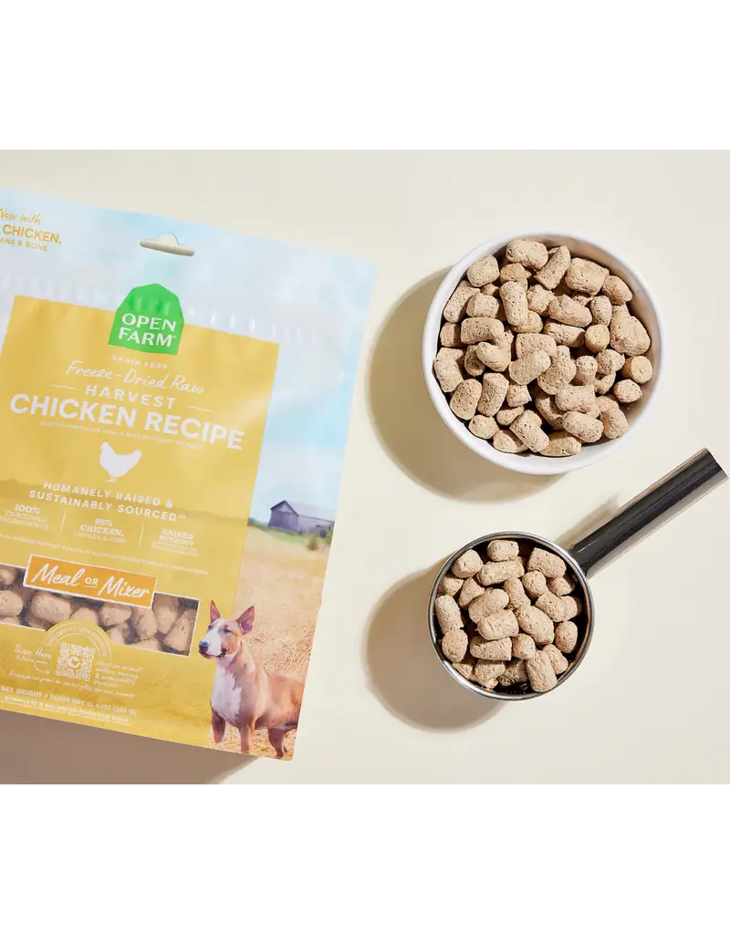 Open Farm Open Farm Freeze Dried Raw Harvest Chicken Recipe Dog Food 13.5 oz