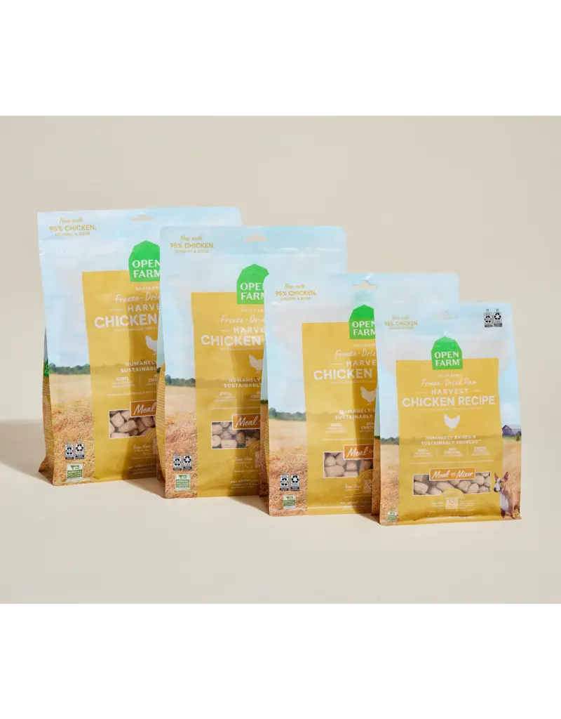 Open Farm Open Farm Freeze Dried Raw Harvest Chicken Recipe Dog Food 13.5 oz