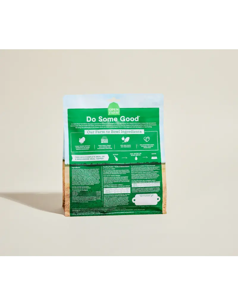 Open Farm Open Farm Freeze Dried Raw Homestead Turkey Recipe Dog Food 13.5 oz