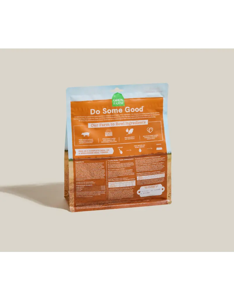 Open Farm Open Farm Freeze Dried Raw Farmer's Table Pork Recipe Dog Food 13.5 oz