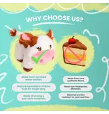 Snugarooz Snugarooz Caitlin the Cow Dog Toy 7 In