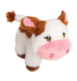 Snugarooz Snugarooz Caitlin the Cow Dog Toy 7 In