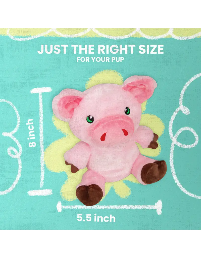 Snugarooz Snugarooz Phat Pig Dog Toy 7 In