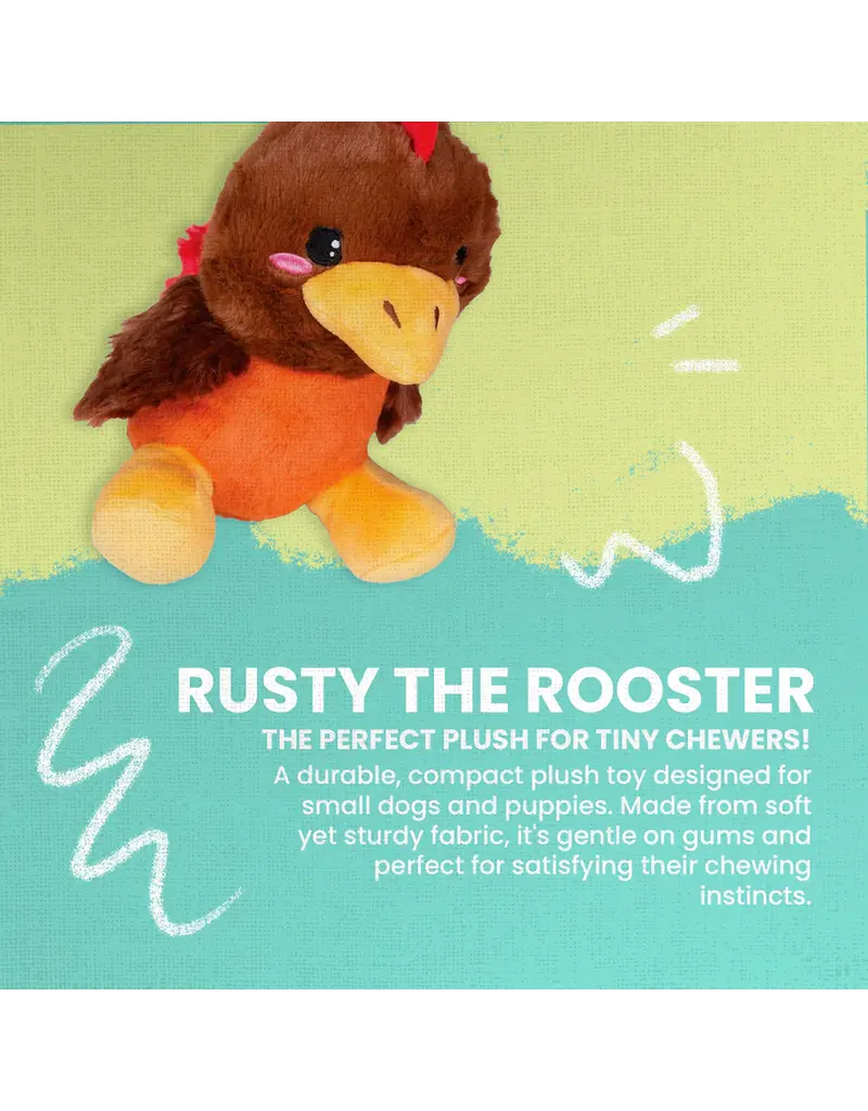 Snugarooz Snugarooz Rusty the Rooster Dog Toy 7 In