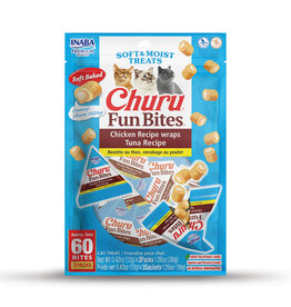 Inaba Inaba Churu Fun Bites Chicken Wraps Tuna Recipe Cat Treats 1.26 Oz
