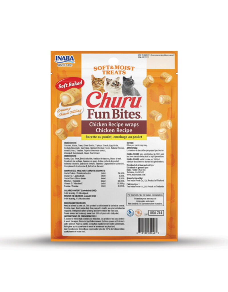 Inaba Inaba Churu Fun Bites Chicken Wraps Chicken Recipe Cat Treats 1.26 Oz