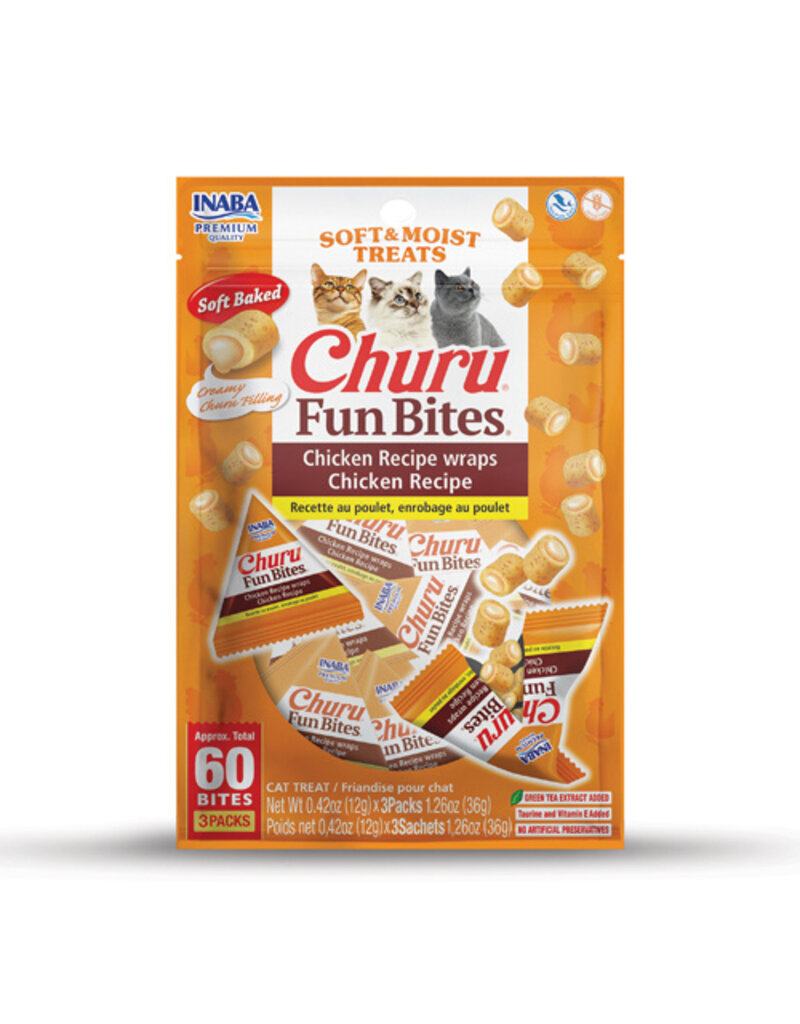 Inaba Inaba Churu Fun Bites Chicken Wraps Chicken Recipe Cat Treats 1.26 Oz
