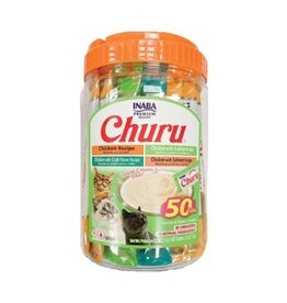 Inaba Inaba Churu Puree Chicken/Seafood Variety Pack Cat Treats .5 Oz 50 Pk
