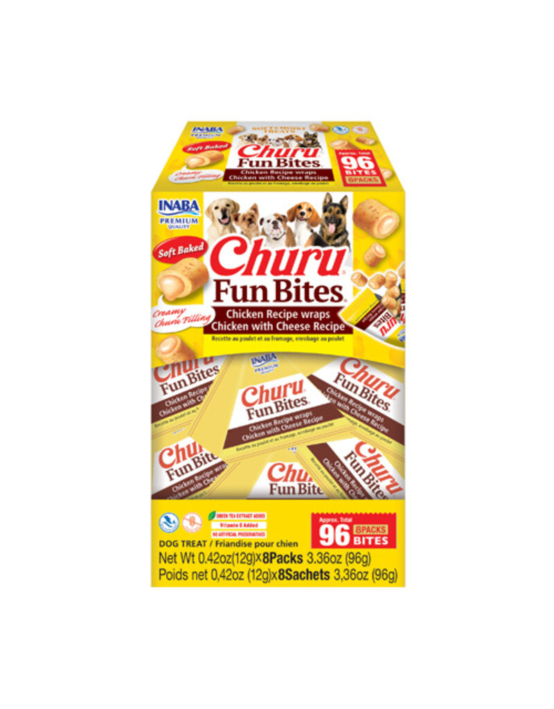 Inaba Inaba Churu Fun Bites Chicken/Cheese Wraps Dog Treats 3.36 Oz