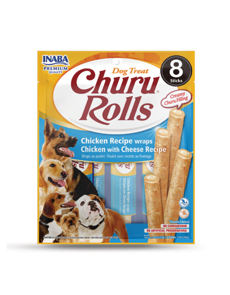 Inaba Inaba Churu Rolls Chicken/Cheese Dog Treats 3.36 oz