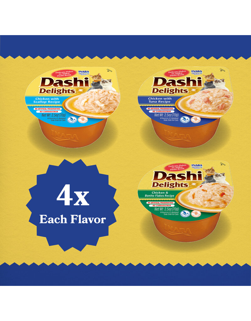 Inaba Inaba Dashi Delights Topper Seafood Variety Pack Cat 12x2.5 Oz