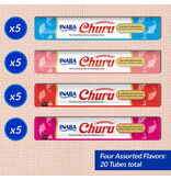 Inaba Inaba Churu Puree Tuna/Seafood Variety Cat Treats .5 Oz 20 Pk