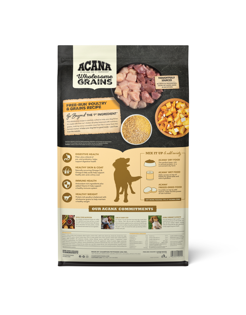 Acana Acana Wholesome Grains Free Run Poultry Dry Dog Food
