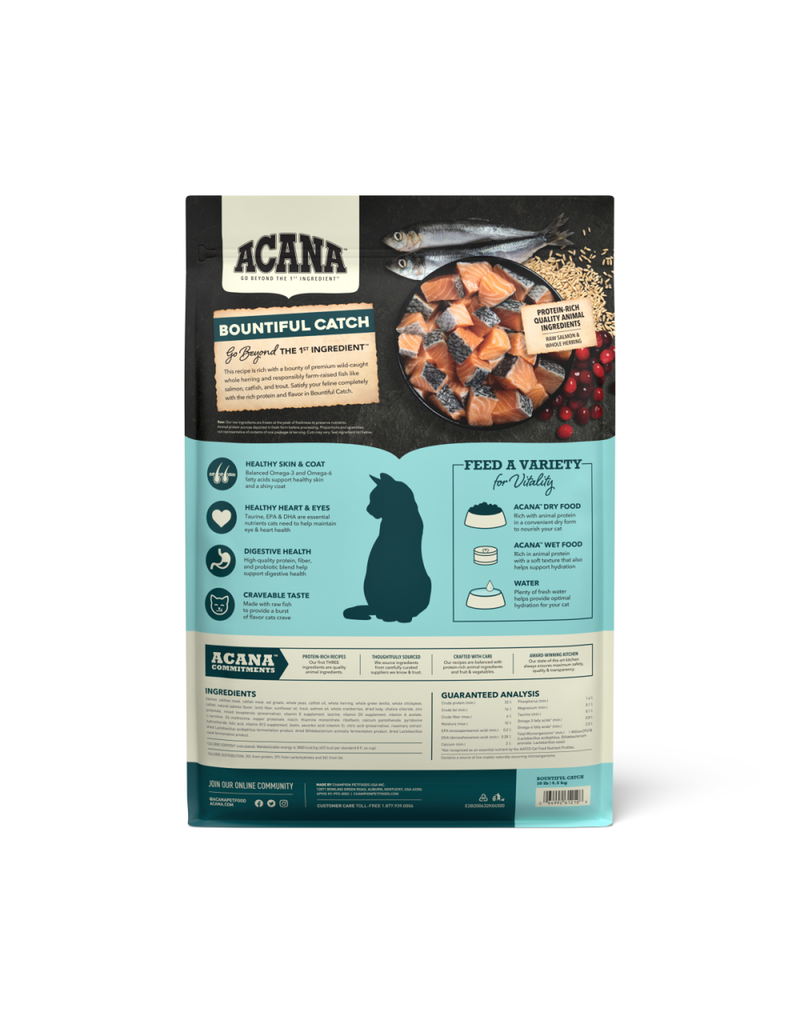 Acana Acana Bountiful Catch Salmon and Herring Dry Cat Food 4 Lb