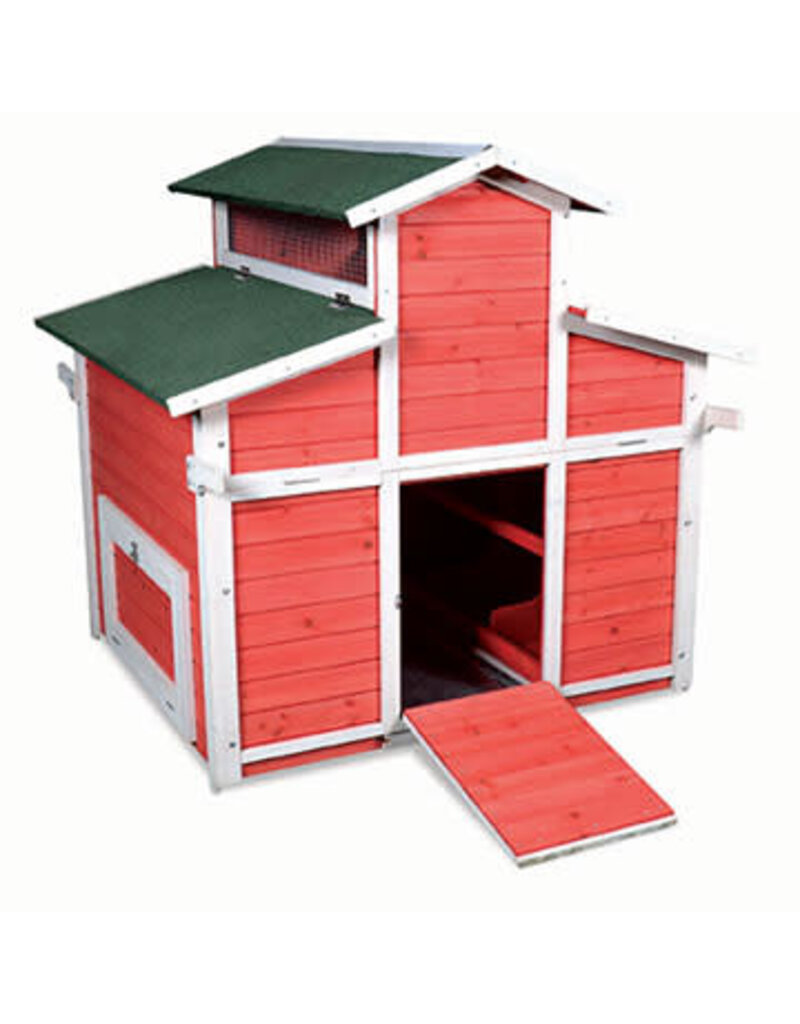 Ware Ware Big Red Barn Coop 49.25x42.75x47