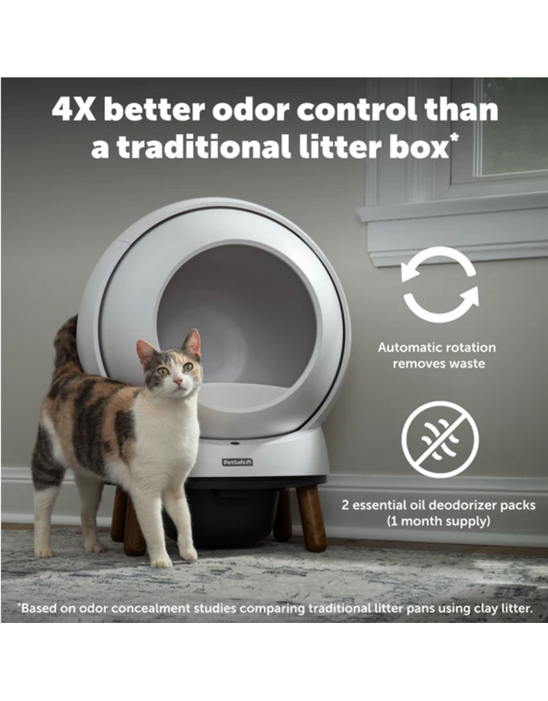 Petsafe Scoopfree Smartspin Self-Clean Litter Box White