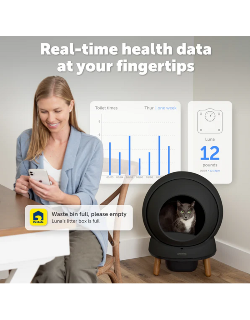 Petsafe Scoopfree Smartspin Self-Clean Litter Box White