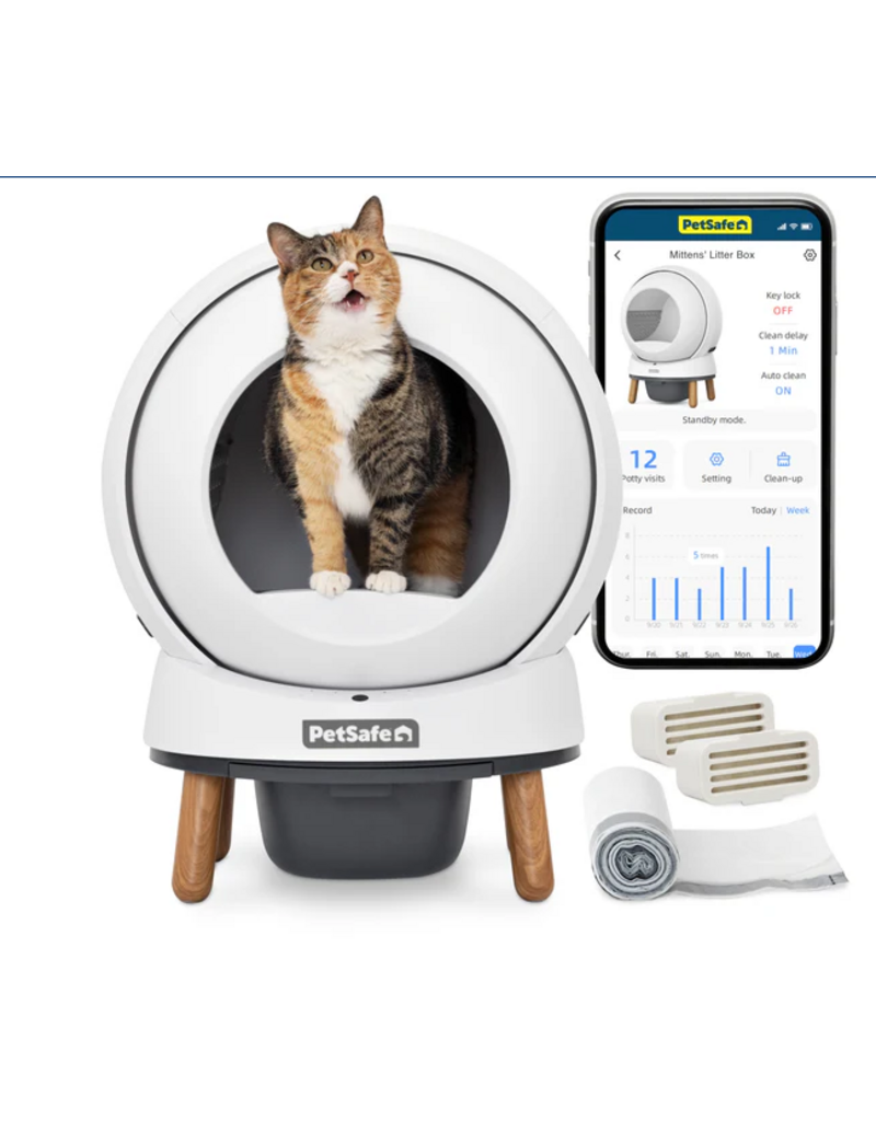 Petsafe Scoopfree Smartspin Self-Clean Litter Box White