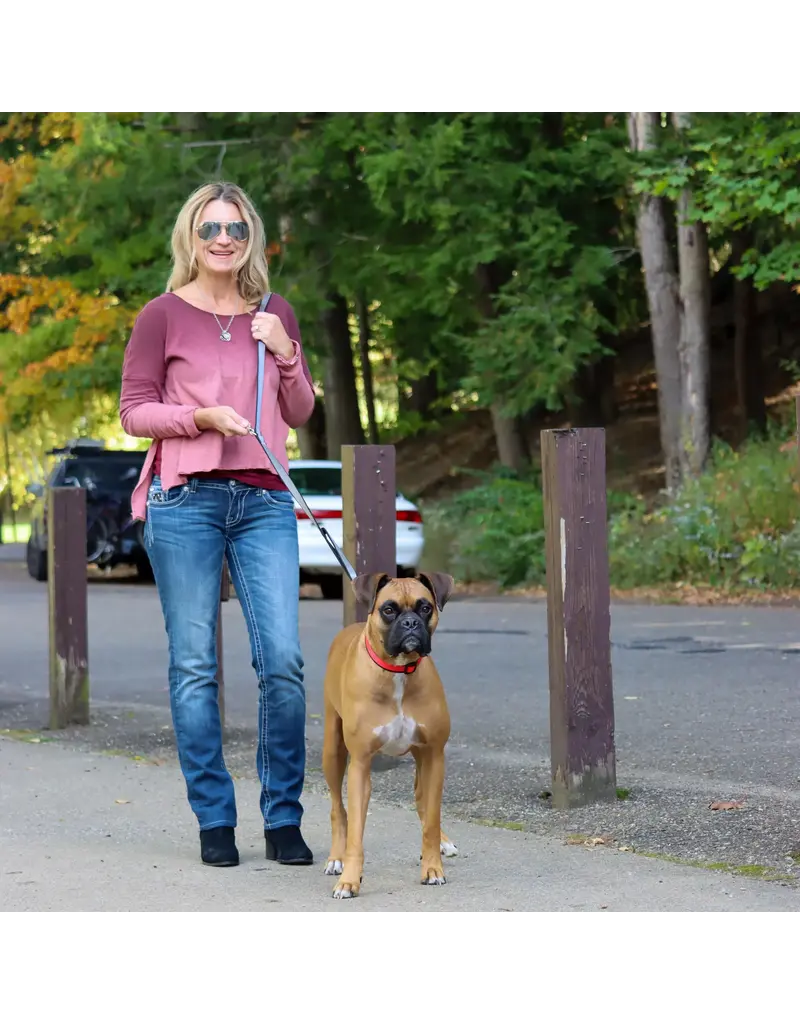 Coastal Pet Coastal Padded Multi-Function Leash Black/Gray 3/4 In x 6 Ft