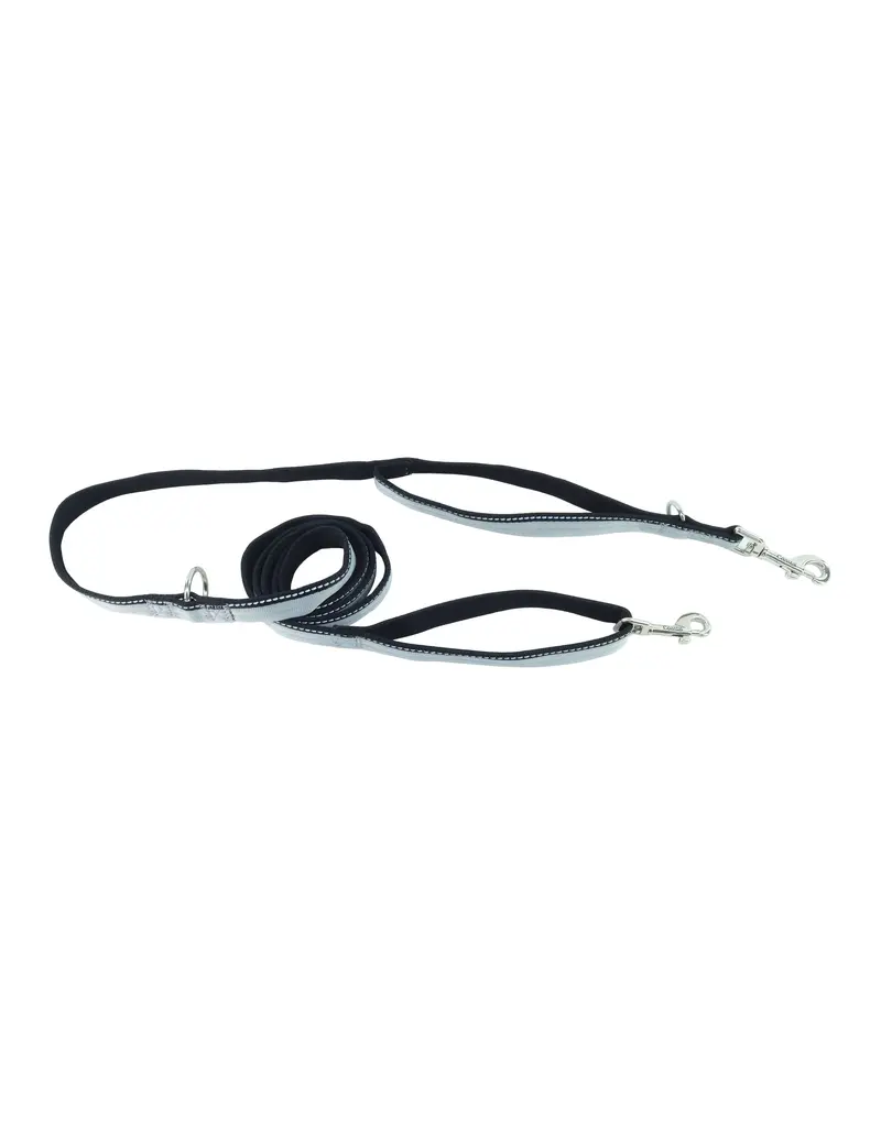 Coastal Pet Coastal Padded Multi-Function Leash Black/Gray 3/4 In x 6 Ft