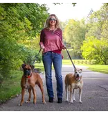 Coastal Pet Coastal Padded Multi-Function Leash Black/Gray 3/4 In x 6 Ft