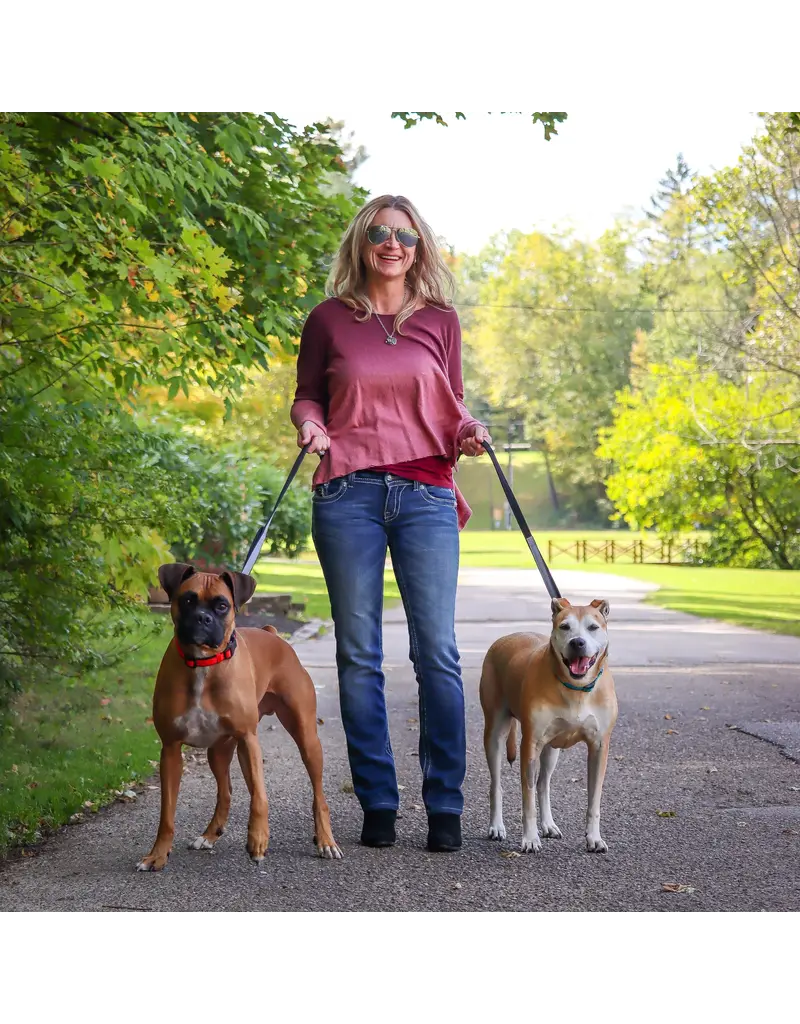 Coastal Pet Coastal Padded Multi-Function Leash Black/Gray 3/4 In x 6 Ft