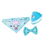 Coastal Pet Lil Pals Birthday Combo Bandana, Bow, Toy Teal