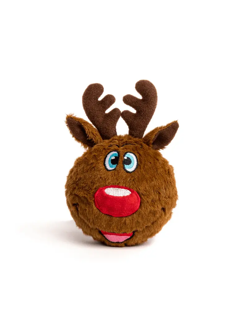 Fab Dog Fab Dog Holiday Faball Reindeer Dog Toy