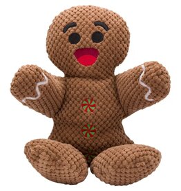 Fab Dog Fab Dog Holiday Floppy Gingerbread Man Dog Toy