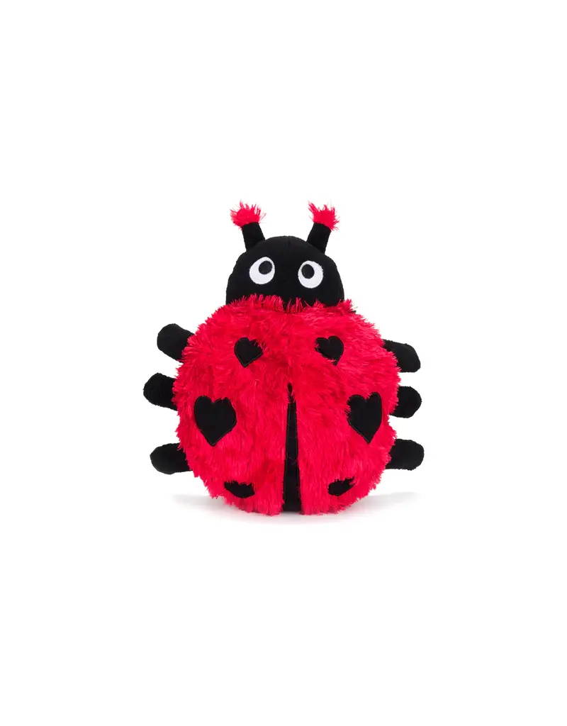 Fab Dog Fabdog Fluffy Dog Toy Ladybug
