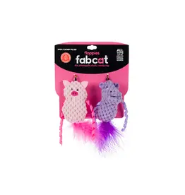 Fab Dog Fab Dog Cat Toy Floppy Hippo/Pig 2 Pk
