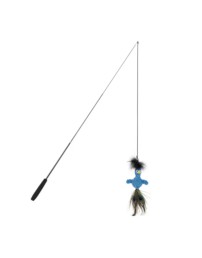 Fab Dog Fab Dog Cat Toy Faball Teaser Peacock