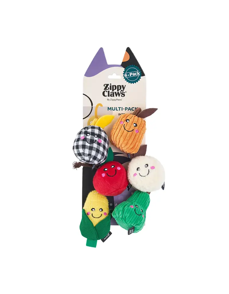 Zippy Paws ZippyClaws Fall Harvest Treats Cat Toy 6 Pk