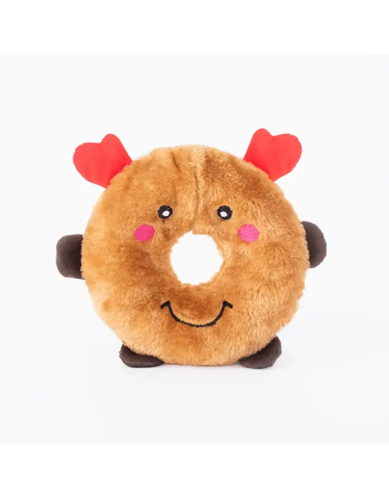 Zippy Paws ZippyPaws Holiday Donutz Buddies Reindeer Dog Toy Md