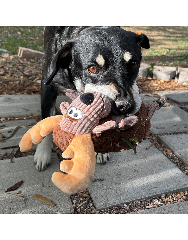 Kong Company Kong Sherps Floofs Moose Dog Toy Brown Medium