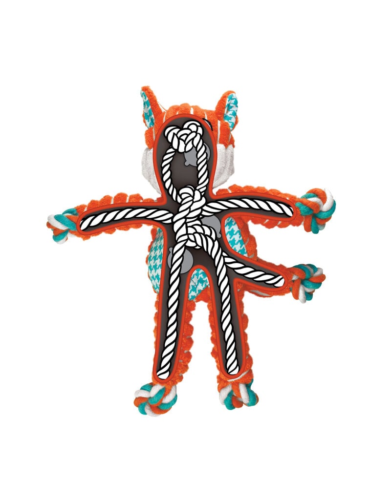 Kong Company Kong Floppy Knots Fox Dog Toy