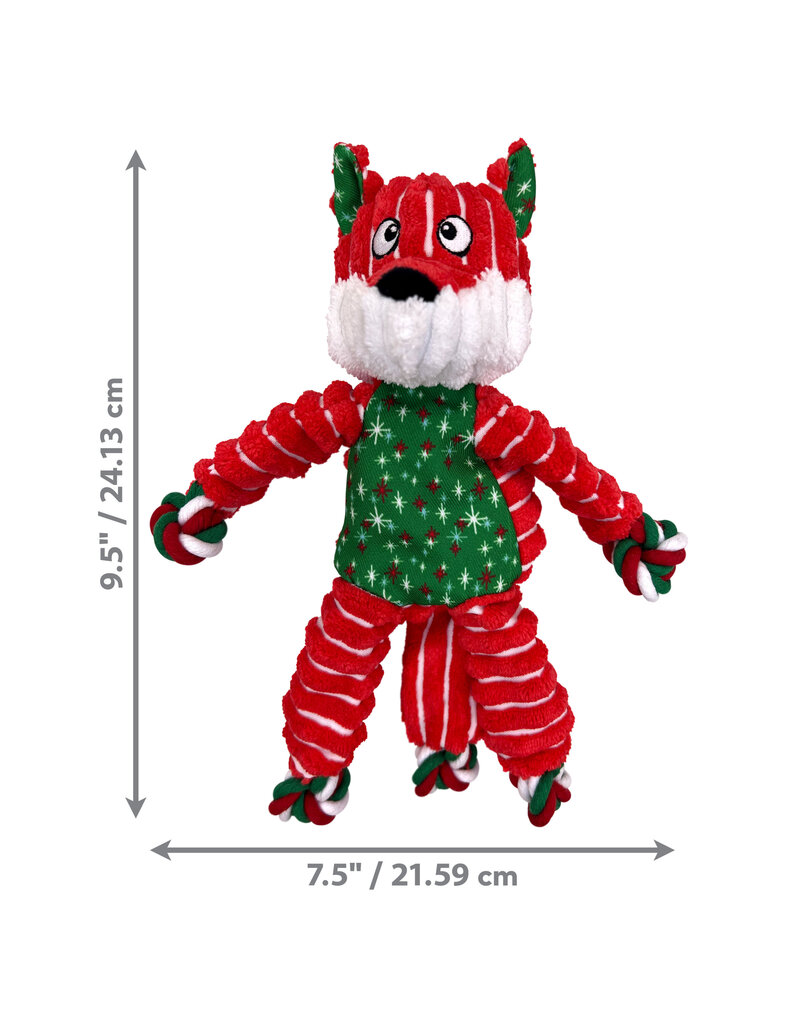Kong Company Kong Holiday Floppy Knots Fox Dog Toy Sm/Med
