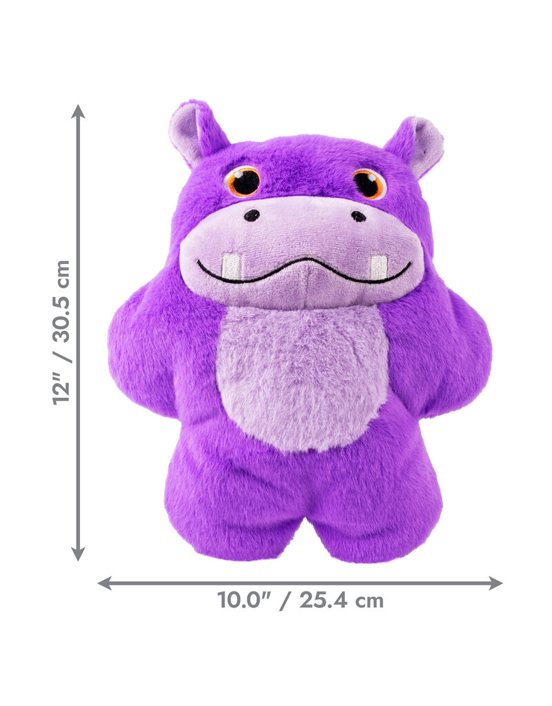 Kong Company Snuzzles Dog Toy Hippo Purple  XL