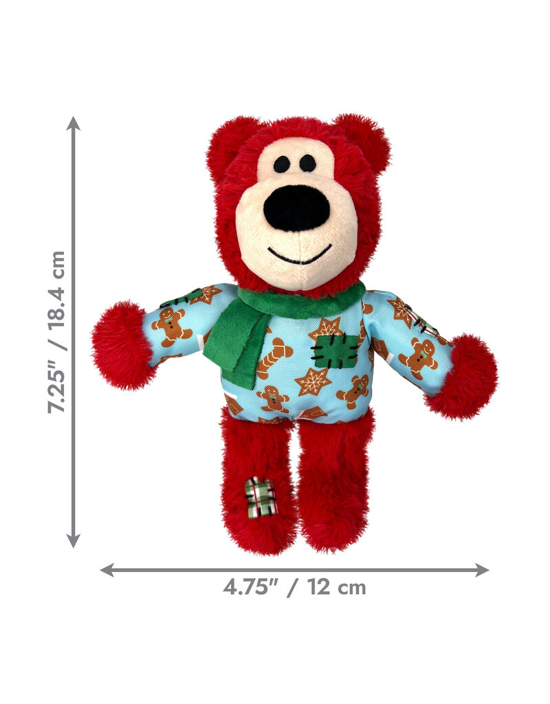Kong Company Kong Holiday Wild Knot Bear Dog Toy Sm/Md