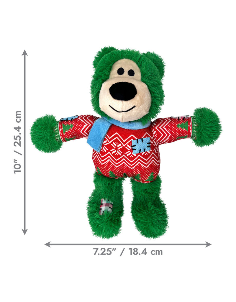 Kong Company Kong Holiday Wild Knot Bear Dog Toy Md /Lg