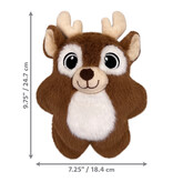 Kong Company Kong Holiday Tug Dog Toy Snuzzle Reindeer Medium