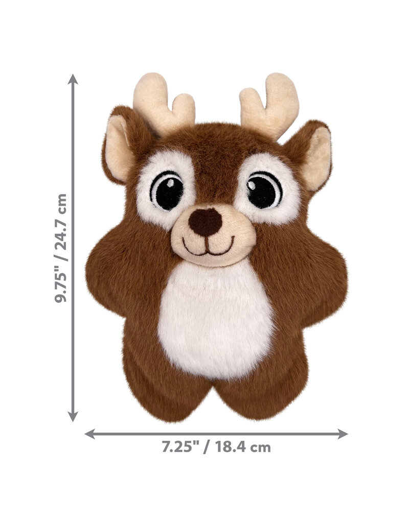 Kong Company Kong Holiday Tug Dog Toy Snuzzle Reindeer Medium