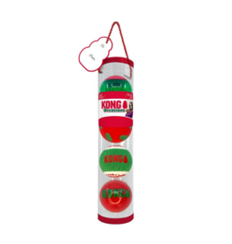 Kong Company Kong Holiday Occasions Ball Dog Toy Medium 4 Pk PROMO
