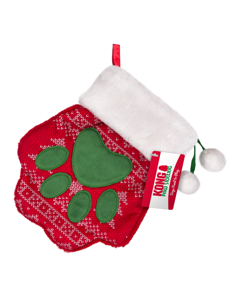 Kong Company Kong Holiday Stocking Dog Toy Paw Large