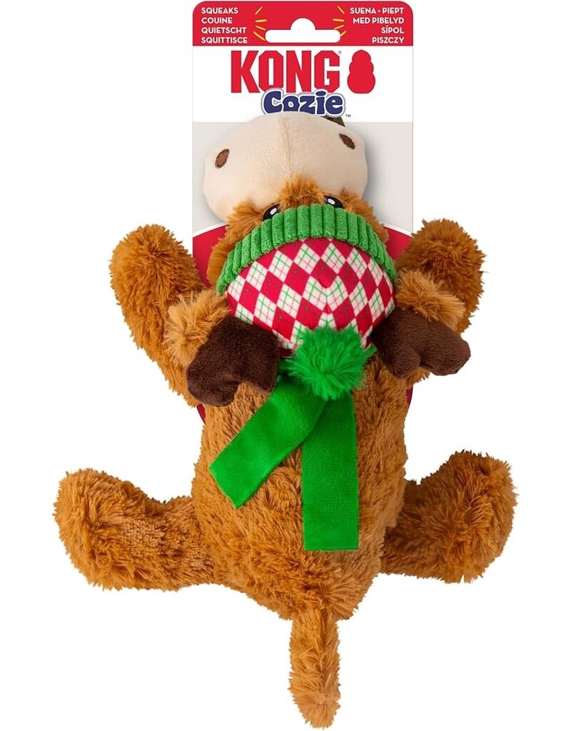 Kong Company Kong Holiday Tug Dog Toy Cozie Reindeer Medium